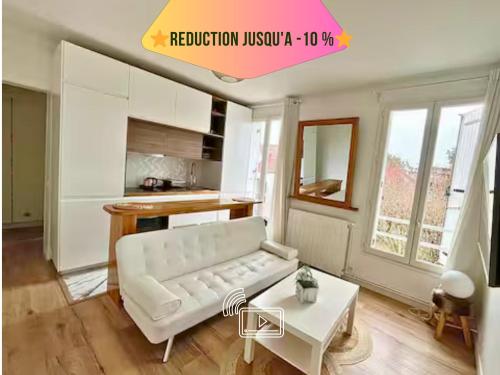 Escapade à 2 ou en petit groupe Appartement tout équipé Quartier résidentiel calme RER direct Parfait pour télétravail et détente - Location saisonnière - Saint-Maur-des-Fossés
