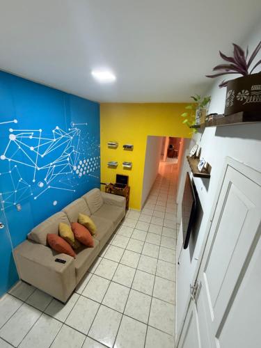 Sala de estar/TV partilhada, LumeHostel in João Pessoa