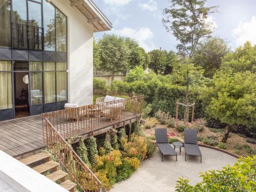 Erkély/terasz, La Nauve, Hôtel & Jardin - Relais & Châteaux (La Nauve, Hotel & Jardin - Relais & Chateaux) in Cognac