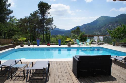 Surrounding environment, Mas Des Collines Chambre de Charme avec vue et Piscine in Montaulieu