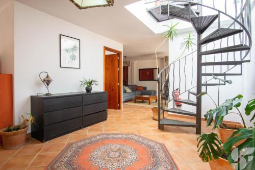 Koplietošanas atpūtas telpa ar TV, La Fuente Retreat in Lecrín