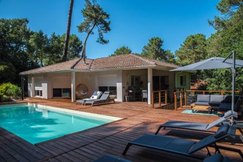 Connemara, Superbe Villa avec piscine, au cœur de la forêt, accès à la plage en vélo, Soorts-Hossegor (fotografie 2)