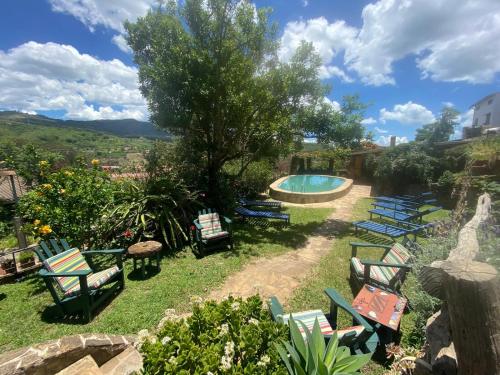 Swimming pool, Landhaus Samaipata in Samaipata