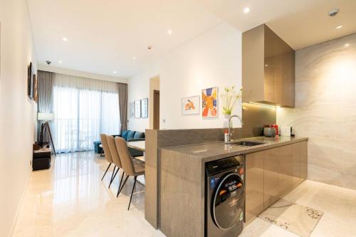 Modern Apartment in the MarQ D1 - 주방