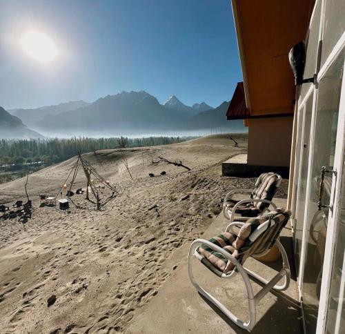 陽台/露台, Oasis Resort Skardu in 斯卡度