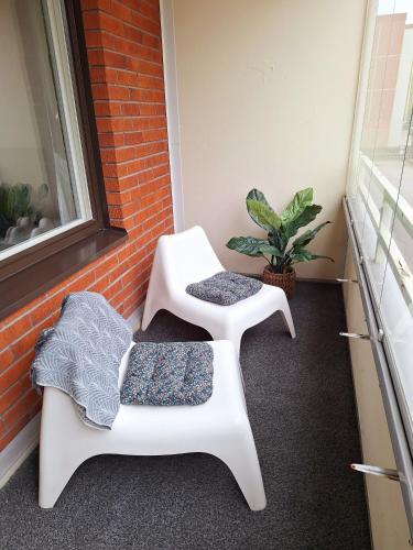 Balkon/Terrasse, Kaunis keskustayksiö parvekkeella,wifi,free parking (Kaunis keskustayksio parvekkeella,wifi,free parking) in Lappeenranta