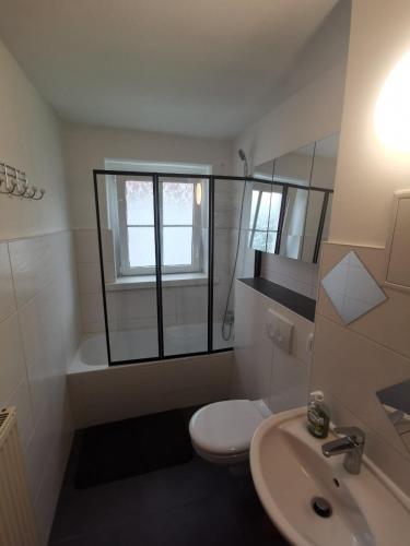 浴室, Schönes Apartment für Reisende und Berufstätige (Schones Apartment fur Reisende und Berufstatige) in 梅澤堡