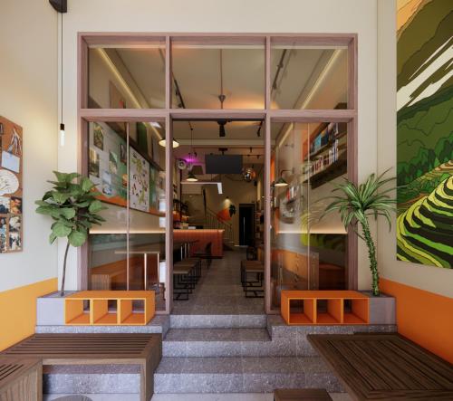 大廳, Rebel Rooster Hostel in 河內