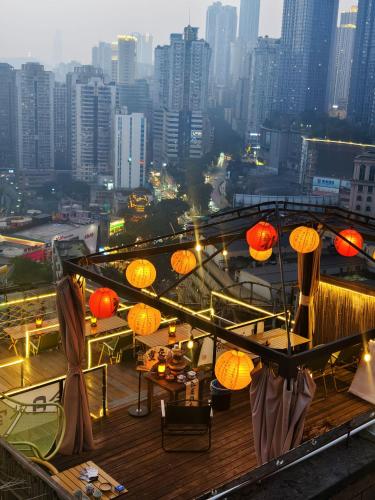 Bar/Lounge, Chongqing Houlai Rooftop Terrace Youth Hostel屋顶露台 in Chongqing