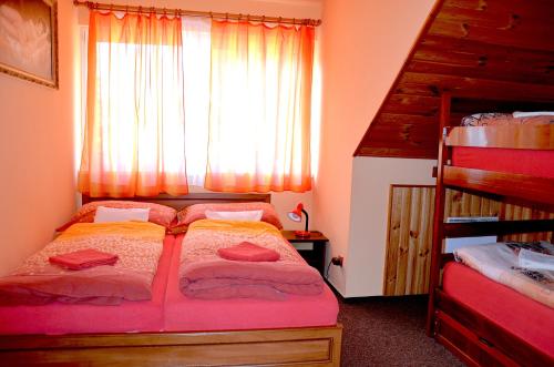 1 double bed, 1 bunk bed, 1 sofa bed