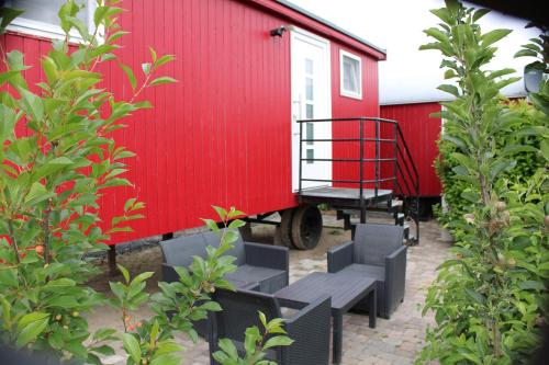 Terraza/balcón, Schlafwagen Domblick Moerenhof Xanten in Xanten