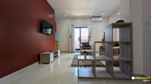 One-Bedroom Apartment room in Chic appart avec parking et belle vue
