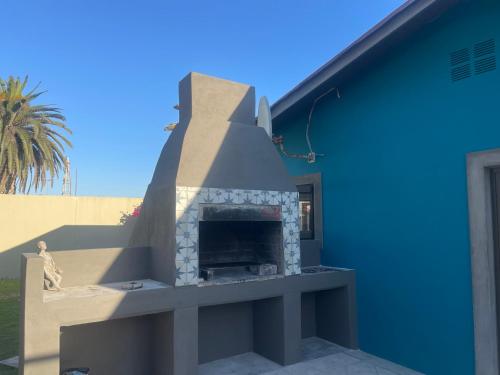 Unterkunft von außen, Skeleton Beach Backpackers in Swakopmund