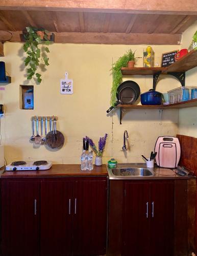 Kitchen, Cabana privada en Los Naranjos in Los Naranjos