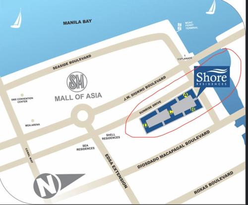 Shore Residences,1bedroom with balcony walking distance to Mall of Asia and near Manila Airport, Manila