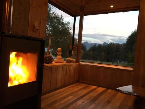 Uitzicht, Cabanas Los Canelos Pucon, Hermosa Granja de 20 hectareas a orillas del Rio Liucura in Quetroleufu