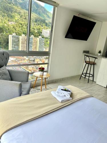 Apartamento doble vista panorámica al cerro de Monserrate