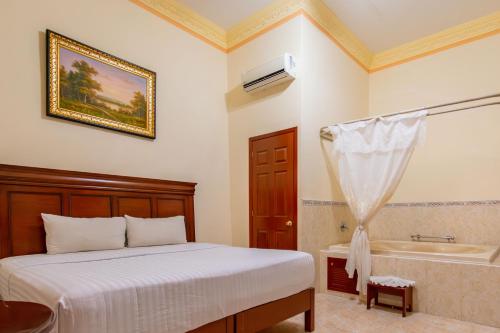 Chambre double, bain à remous