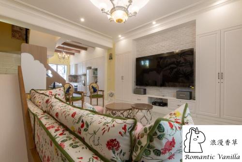 5x spalnica  kv. m., 6x zasebna kopalnica Hiša v Yuanli Township (Romantic Vanilla 苑裡親子包棟民宿) in Yuanli Township