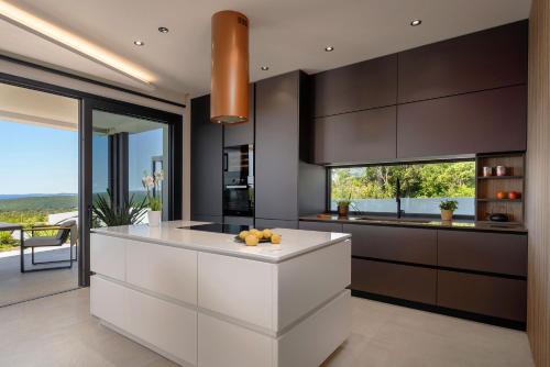 virtuve, Design Villa Diagonal - Tranquil sea view escape in Diminici