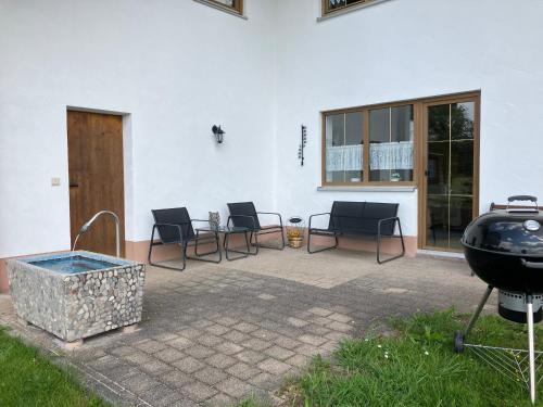 Balcony/terrace, Landliche Wohnung bei Buchenberg im Allgau in Buchenberg