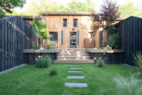 Maisons PontLac, 2 maisons reliées en bord de canal à Cazaux - Location saisonnière - La Teste-de-Buch