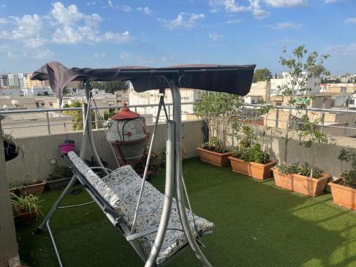 bel appart terasse vue panoramique avec piscine in Ariana