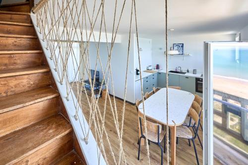 кухня, Le Nid Maritime - duplex proche de la plage in Barneville-Carteret