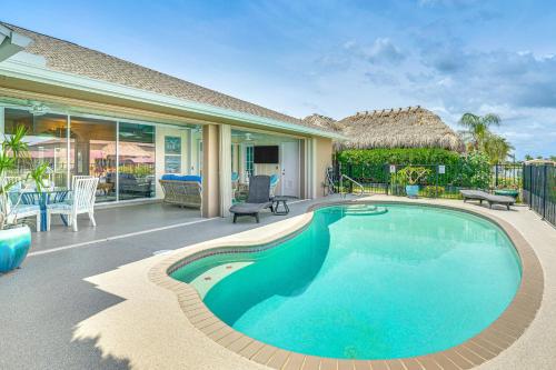 Outdoor Bar and Dock Waterfront Port Charlotte Home