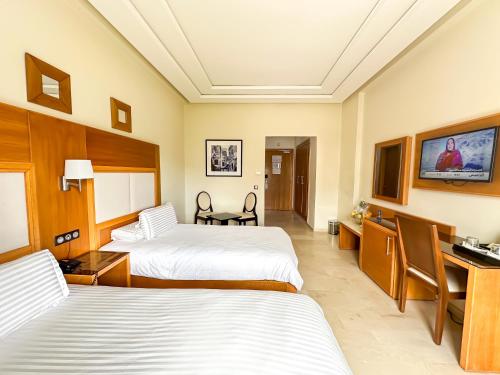 Chambre avec 2 lits