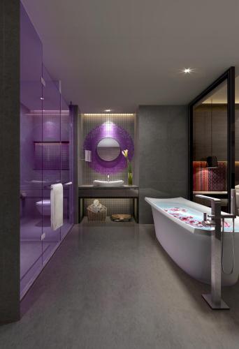 Kylpyhuone, Pullman Nanjing Lukou Airport Hotel in Nanjing