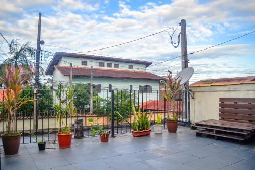 Erkély/terasz, Casa Trilha Caiçara cuarto privado (Casa Trilha Caicara cuarto privado) in Ubatuba Center