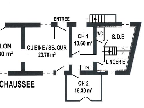 Gîte Saint-Hilaire-de-Chaléons, 5 pièces, 8 personnes - FR-1-306-879 (Gite renove pres de la mer avec jardin clos, cheminee, Wifi et equipements bebe inclus. - FR-1-306-8) in Saint-Hilaire-de-Chaléons