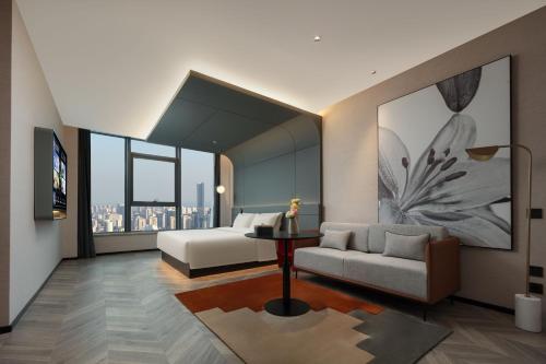 Jimu Double Room with River View room in Atour S Hotel Hangzhou Binjiang Zheshang Developing Building
