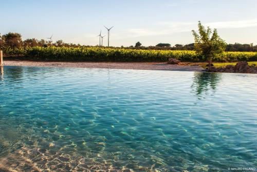 Peldbaseins, Agriturismo Tenuta Kyrios con piscina in Karpidžnano Salentino