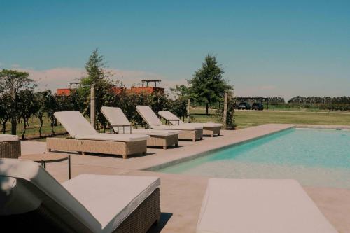 Utsikt, El Legado Wine Lodge in Carmelo