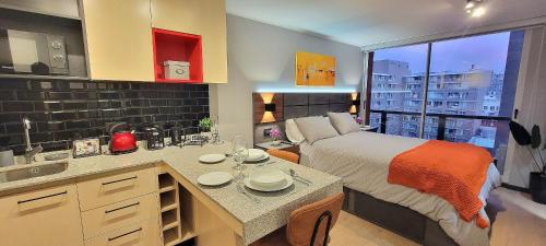 Rbk° Nuevo estudio con aire acondicionado en Stgo.
