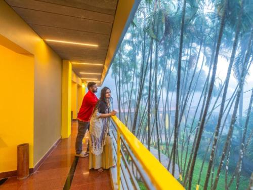 balkon/terras, The Hosteller Wayanad, Vythiri in Pookode
