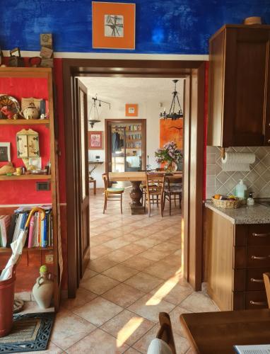 Konyha, Apartamento Pino Verde in San Colombano VT Vista, Natura, Wifi in Collio