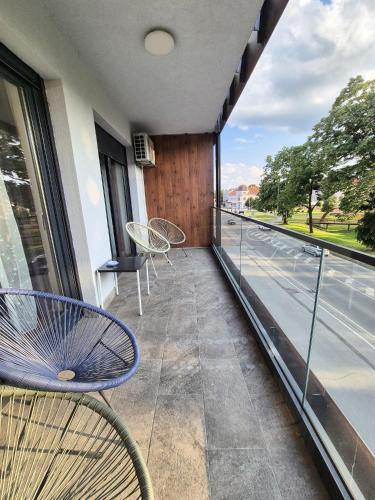 Balcony/terrace, Gajeva Rooms - Stockholm apartment SELF CHECK-IN in Virovitica