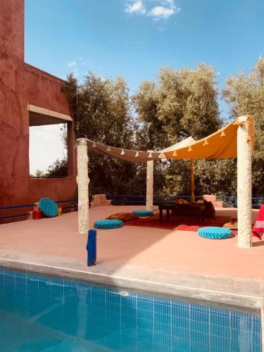 Kilátás, Riad Belgika in Ourika