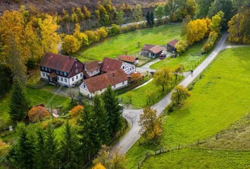 Ferienhaus Untere Mühle - eingezäunter Garten, Ruhe & Natur in Oberharles, Deutschland