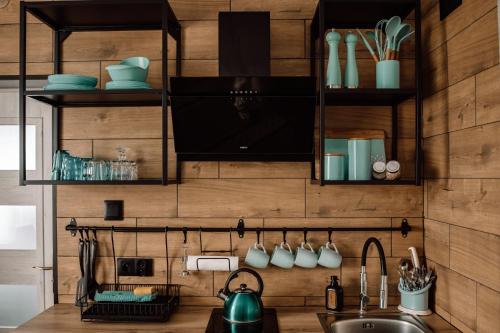 廚房, Pokoje u Camili in 雷娃