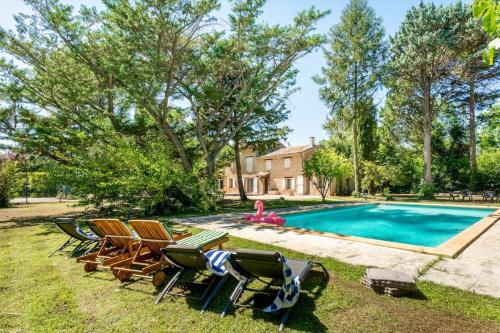 Superb Mas provençal - swimming pool - tennis - park - Location saisonnière - L'Isle-sur-la-Sorgue