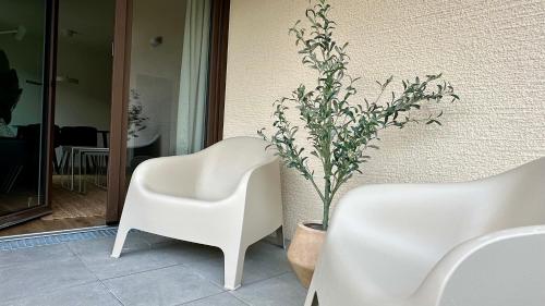 陽台/露台, 3-Zi-Neubauapartment möbliert (3-Zi-Neubauapartment mobliert) in 利安貝格