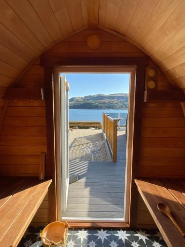 ซาวน่า, Luxury Pod and Sauna with Fantastic Sea Views in เลแรกส์