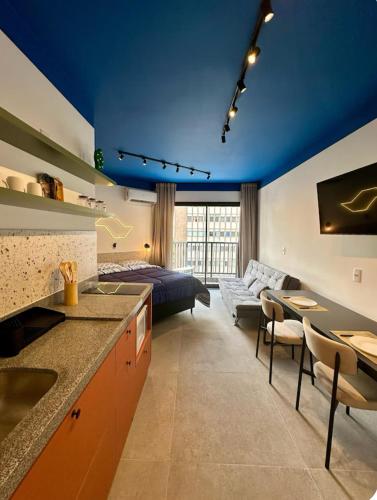 Apartamento completo no Minhocão com piscina rooftop e academia, São Paulo
