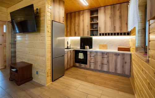 virtuve, Awesome Apartment In Ostrowite With Sauna in Okoniny Nadjeziorne