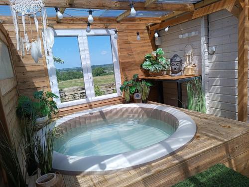 La Belle brune, avec jacuzzi in Le Wast