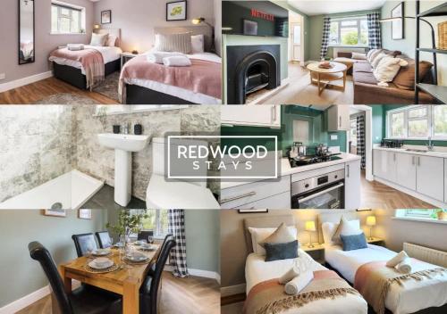 2 Bed 1 Bath House, Perfect for Corporate, Contractors & Families Free Parking, Garden, Netflix By Redwood Stays - Empshott Green